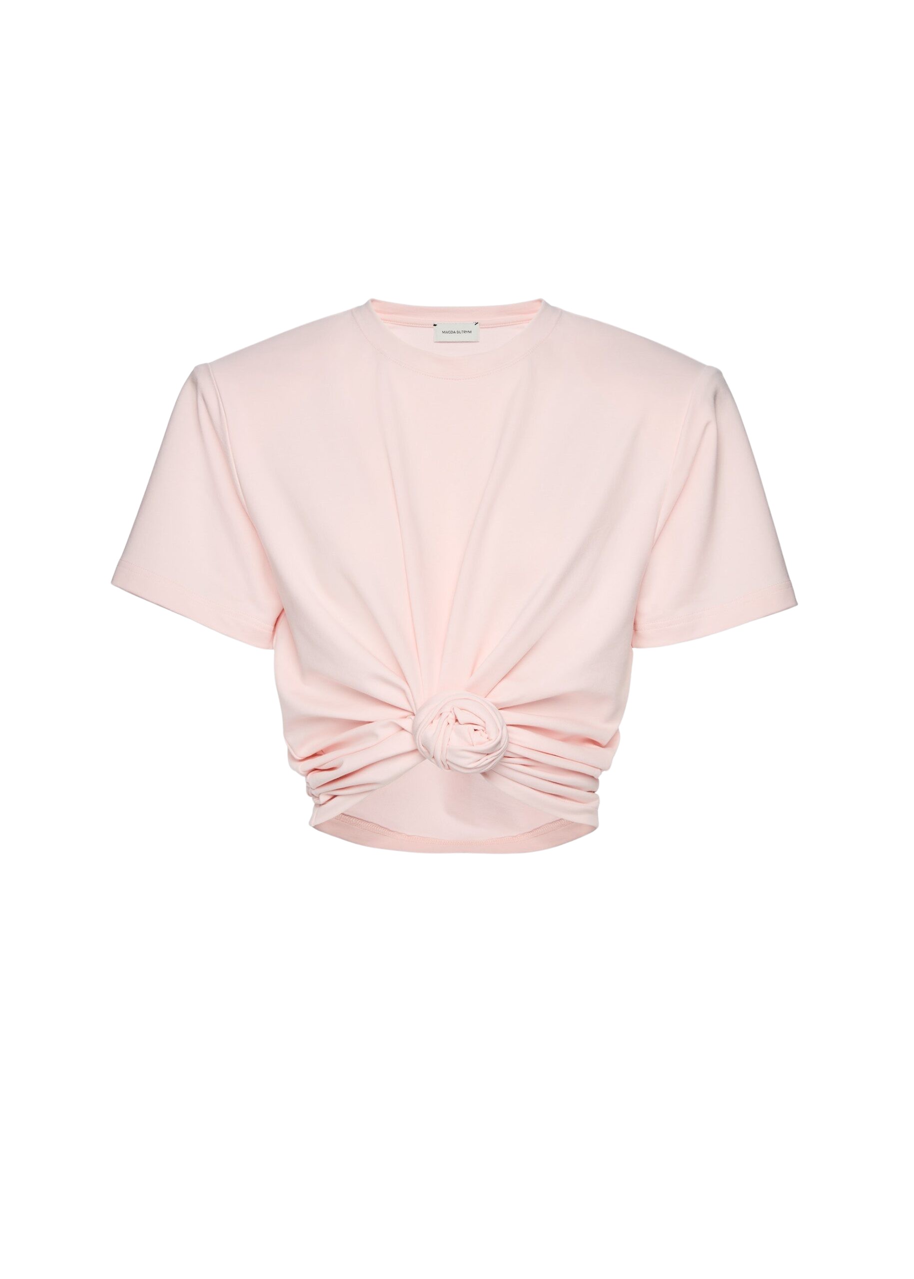 Magda Butrym Knotted t-shirt in pink