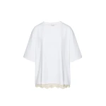 Magda Butrym Lace detail oversized t-shirt in white Top