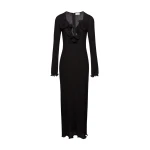 Magda-Butrym-Long-sleeve-crepe-beach-maxi-dress-in-black-scaled80796_nobg Magda Butrym Long sleeve crepe beach maxi dress in black