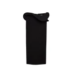 Magda Butrym Midi skirt with hand-twisted flower detail in black