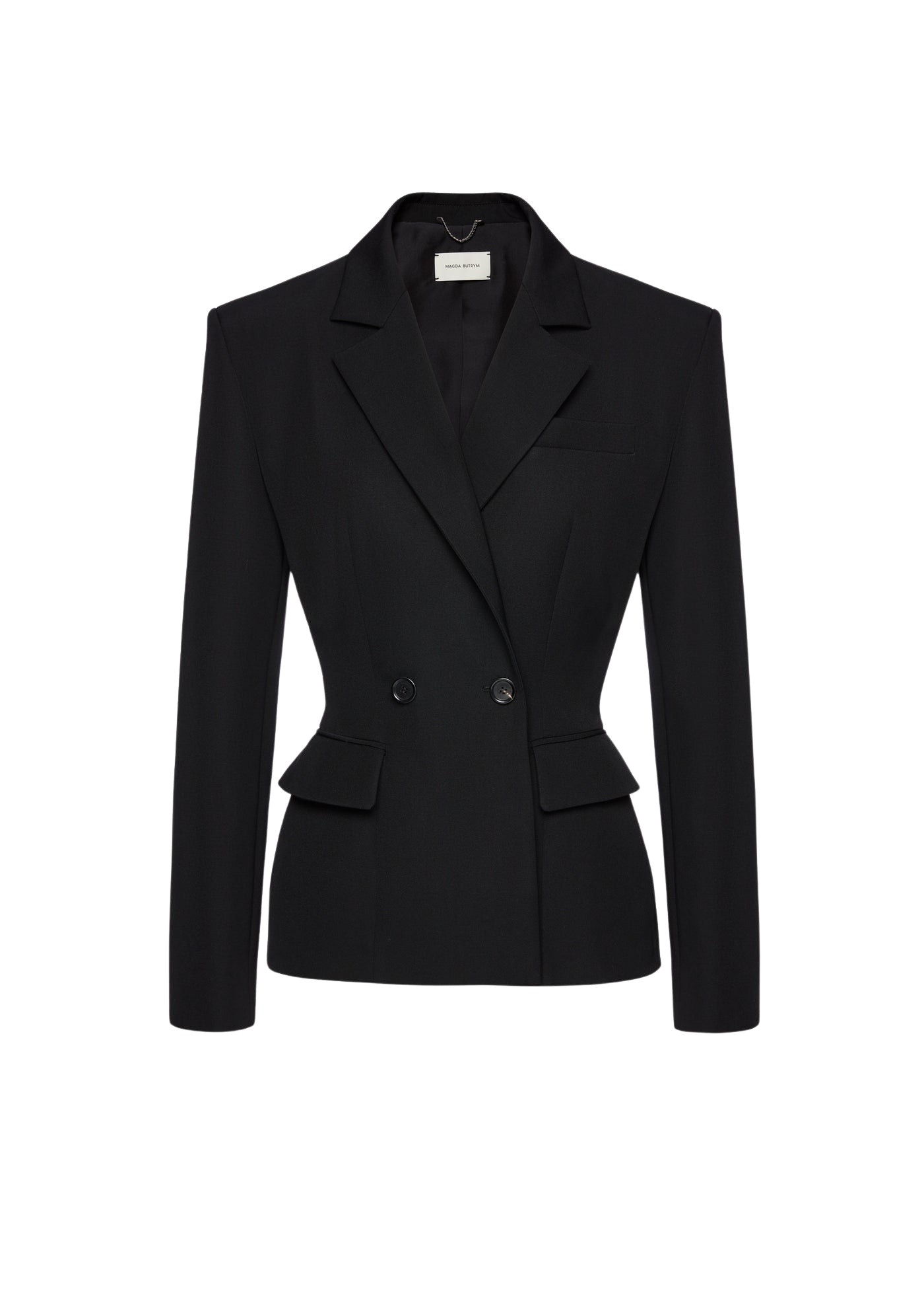 Magda-Butrym-Tailored-Wool-Double-Breasted-Blazer-In-Black83381_nobg Magda Butrym dress