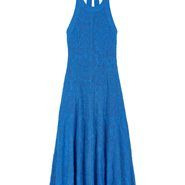 Maje Backless Guipure Maxi Dress