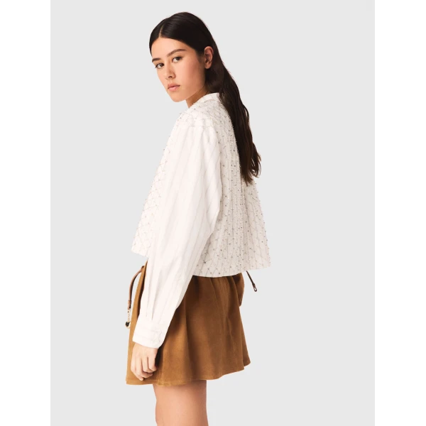 Maje Shirt Parisian Accessible Luxury Clothing at Luxury Shoes 