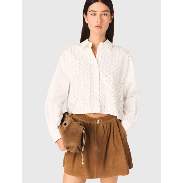 Maje Shirt Parisian Accessible Luxury Clothing at Luxury Shoes 