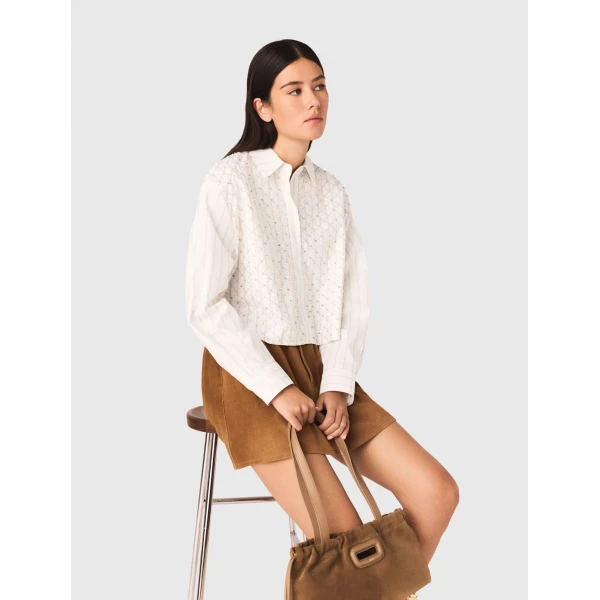 Maje Shirt Parisian Accessible Luxury Clothing at Luxury Shoes 