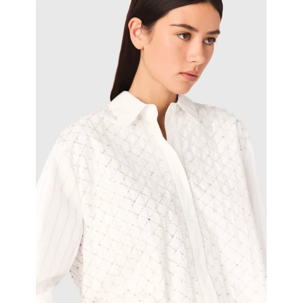 Maje Shirt Parisian Accessible Luxury Clothing at Luxury Shoes 