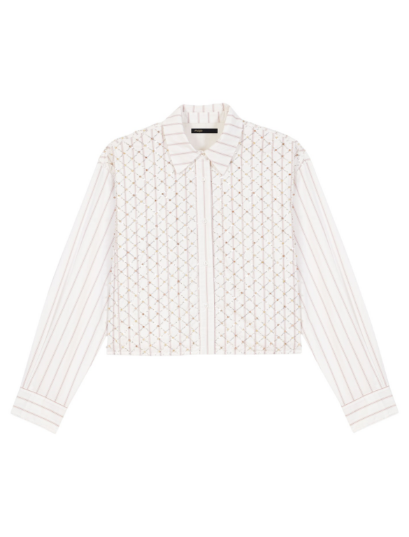 Maje Shirt Parisian Accessible Luxury Clothing at Luxury Shoes 