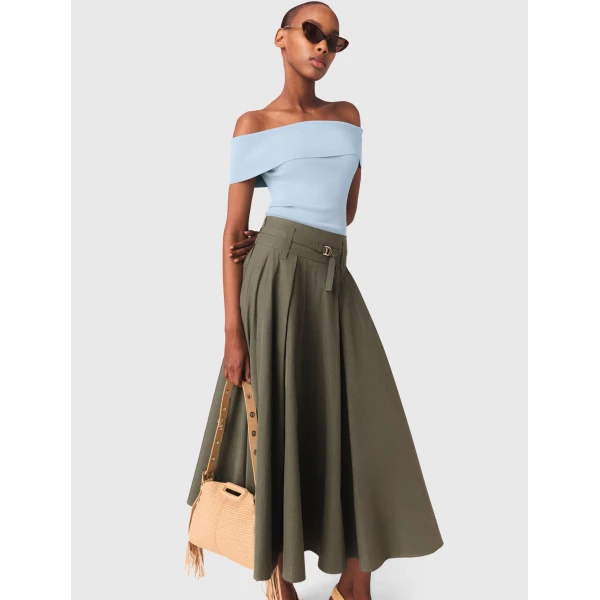 Maje Skirt Parisian Accessible Luxury Clothing at Luxury Shoes 