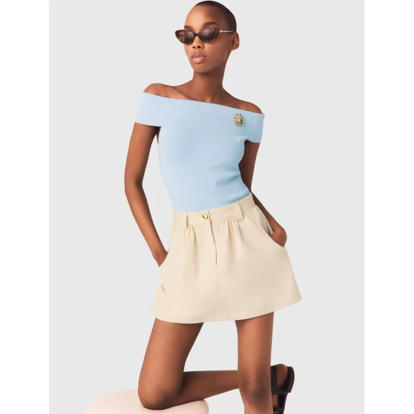 Maje Skirt Parisian Accessible Luxury Clothing at Luxury Shoes 