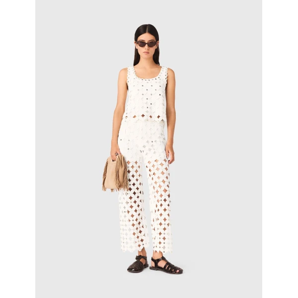 Maje Pant Parisian Accessible Luxury Clothing at Luxury Shoes 