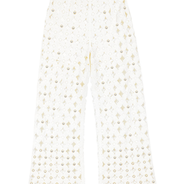 Maje Crochet Trousers With Mirrors