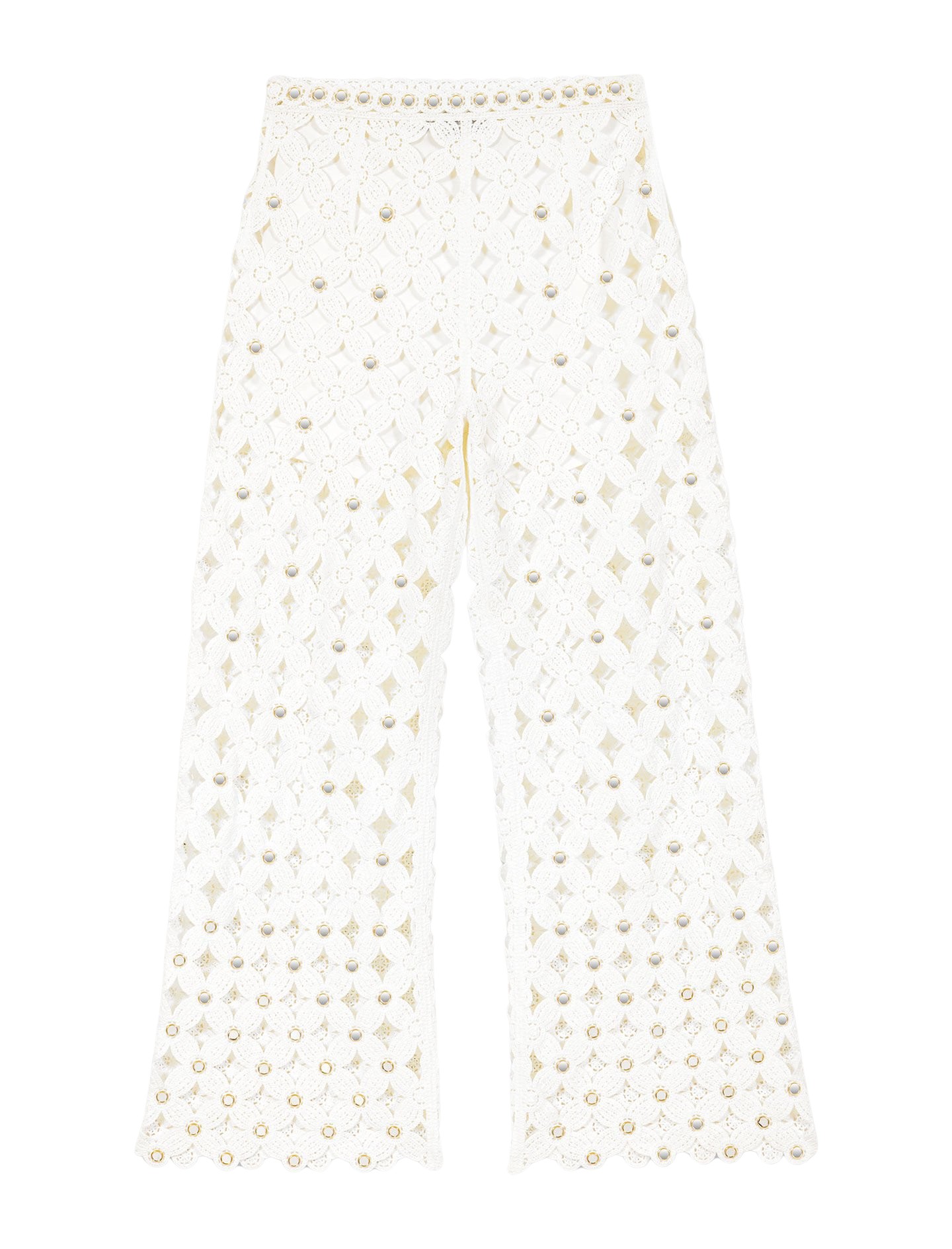 Maje-Crochet-Trousers-With-Mirrors68642_nobg Maje Pant Parisian Accessible Luxury Clothing at Luxury Shoes