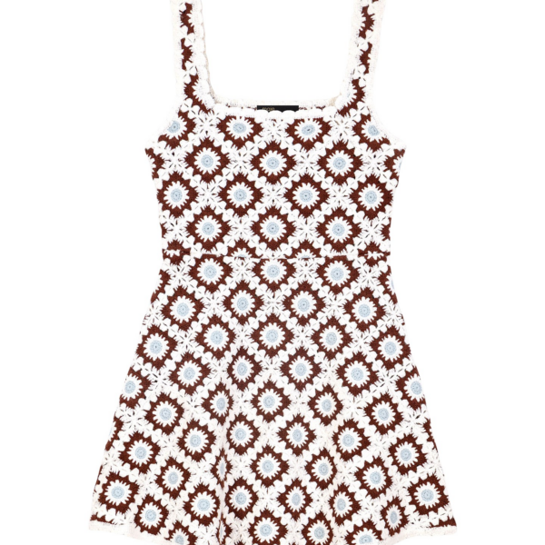 Maje Floral Crochet Dress