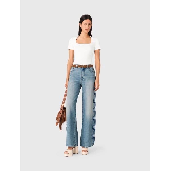 Maje Pant Parisian Accessible Luxury Clothing at Luxury Shoes 