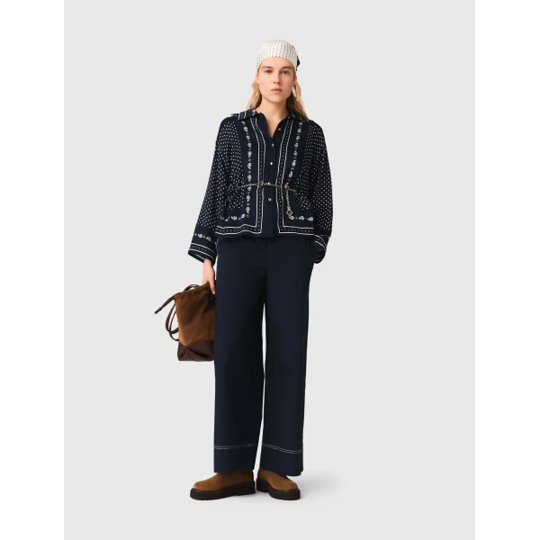 Maje Shirt Parisian Accessible Luxury Clothing at Luxury Shoes 