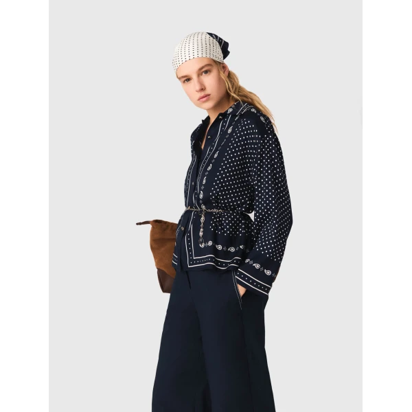Maje Shirt Parisian Accessible Luxury Clothing at Luxury Shoes 