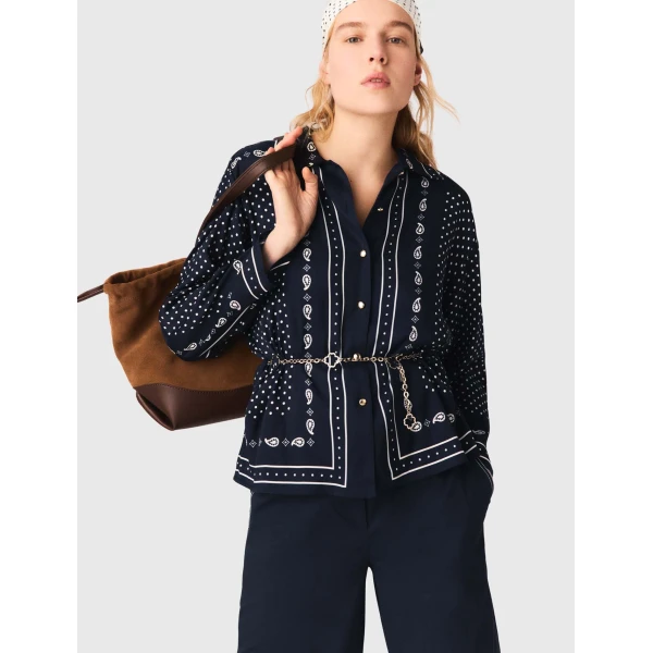 Maje Shirt Parisian Accessible Luxury Clothing at Luxury Shoes 