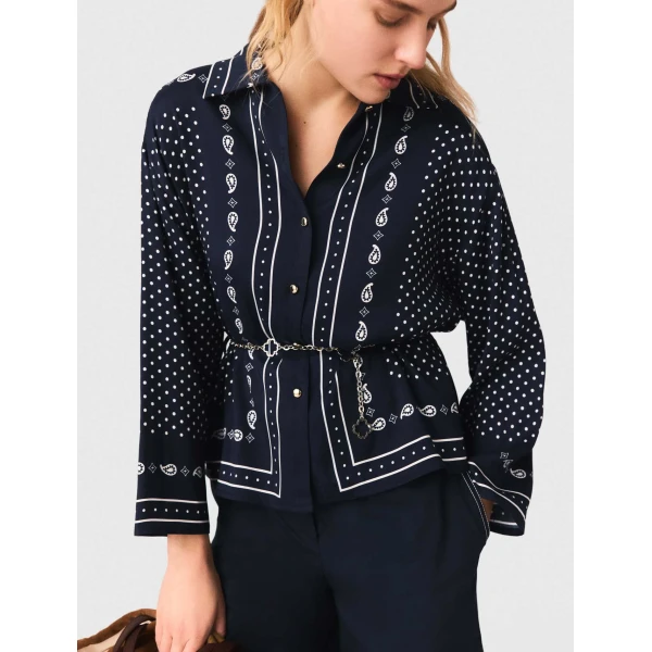 Maje Shirt Parisian Accessible Luxury Clothing at Luxury Shoes 