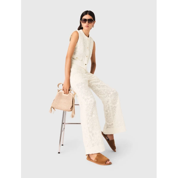 Maje Pant Parisian Accessible Luxury Clothing at Luxury Shoes 