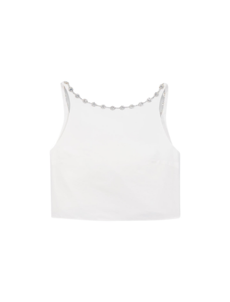 Maje Crop Top Parisian Accessible Luxury Clothing at Luxury Shoes 
