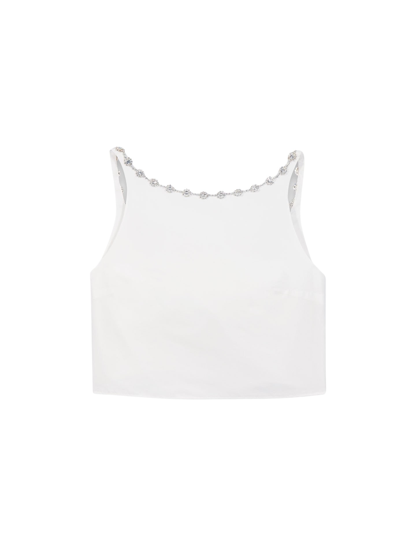 Maje-Jewelled-Collar-Taffeta-Crop-Top95064_nobg Maje Crop Top Parisian Accessible Luxury Clothing at Luxury Shoes