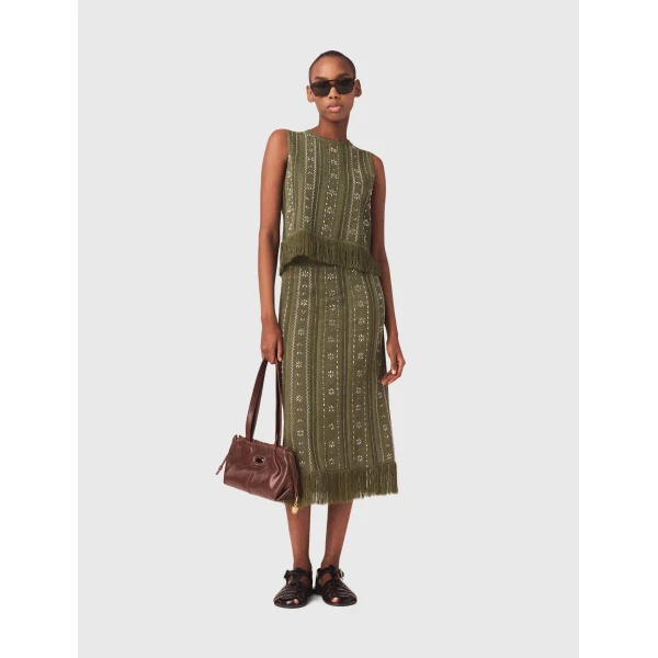 Maje Skirt Parisian Accessible Luxury Clothing at Luxury Shoes 