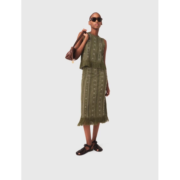 Maje Skirt Parisian Accessible Luxury Clothing at Luxury Shoes 