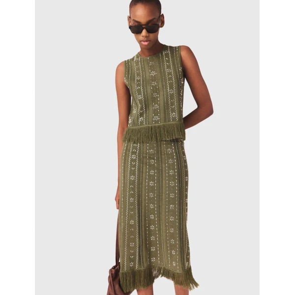 Maje Skirt Parisian Accessible Luxury Clothing at Luxury Shoes 