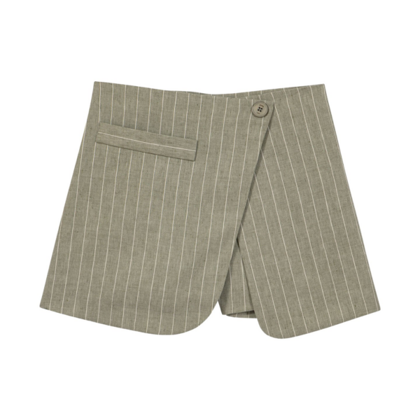 Maje Layered Linen Blend Shorts