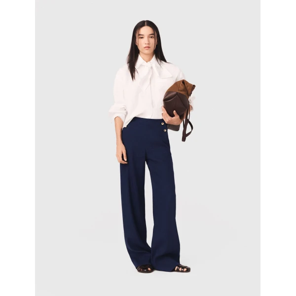 Maje Pant Parisian Accessible Luxury Clothing at Luxury Shoes 