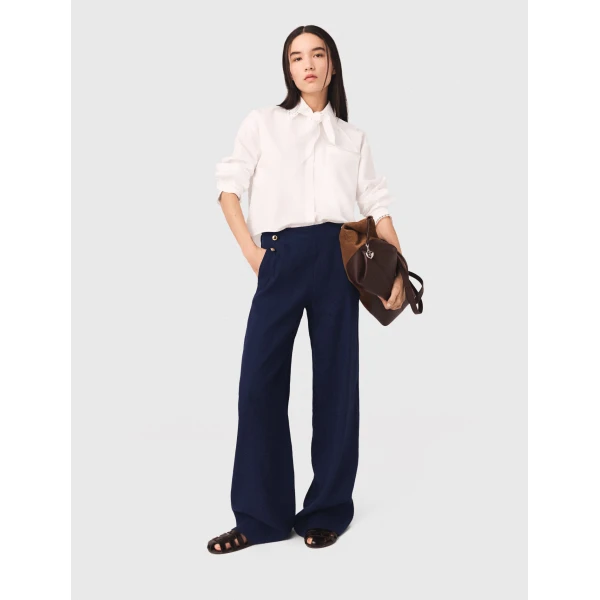 Maje Pant Parisian Accessible Luxury Clothing at Luxury Shoes 