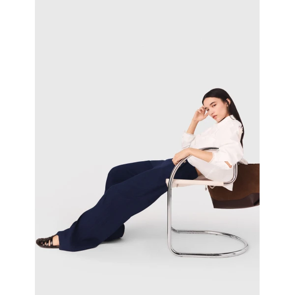 Maje Pant Parisian Accessible Luxury Clothing at Luxury Shoes 