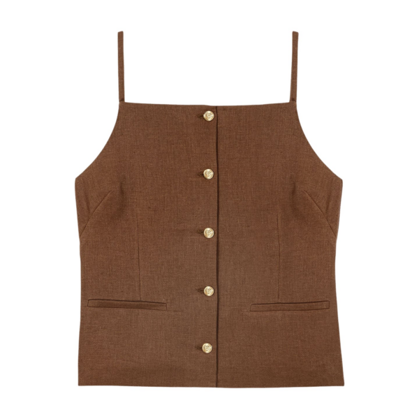 Maje Linen Blend Top