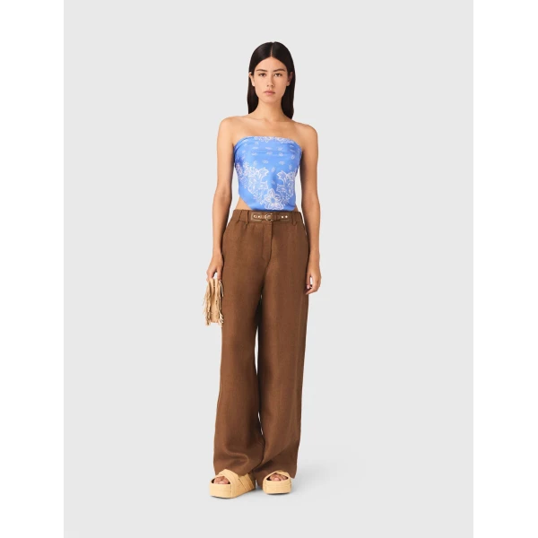 Maje Pant Parisian Accessible Luxury Clothing at Luxury Shoes 