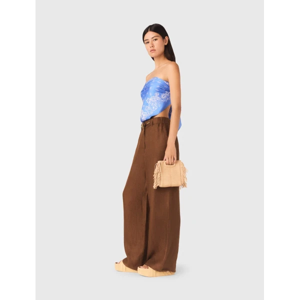 Maje Pant Parisian Accessible Luxury Clothing at Luxury Shoes 