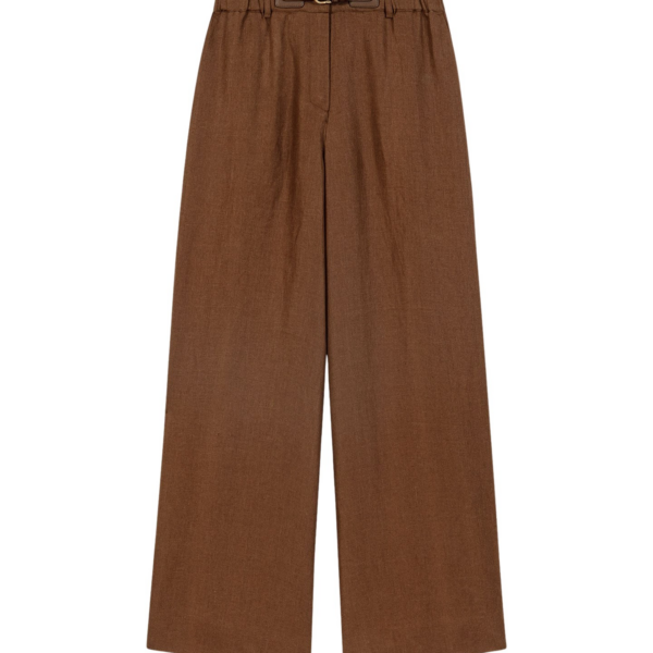 Maje Linen-Blend Trousers