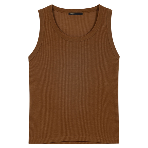 Maje Rib Knit Vest Top