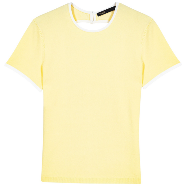 Maje Round Back Cut-Out Sweater
