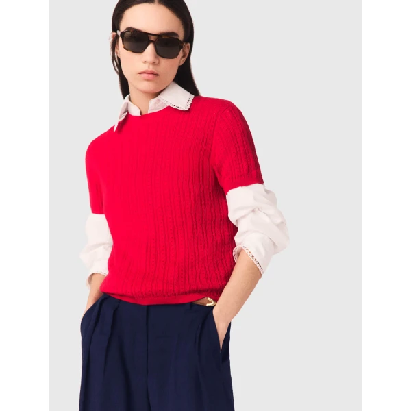 Maje Cardigan Parisian Accessible Luxury Clothing at Luxury Shoes 