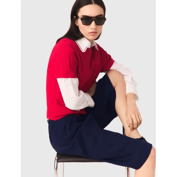 Maje Cardigan Parisian Accessible Luxury Clothing at Luxury Shoes 