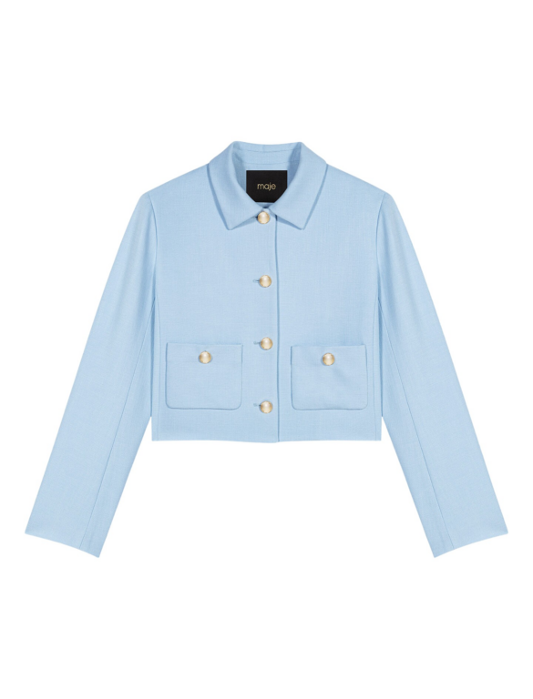 Maje Jacket Parisian Accessible Luxury Clothing at Luxury Shoes 