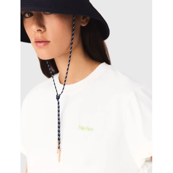 Maje T-shirt Parisian Accessible Luxury Clothing at Luxury Shoes 