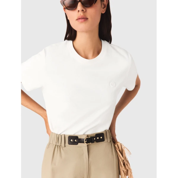 Maje T-shirt Parisian Accessible Luxury Clothing at Luxury Shoes 