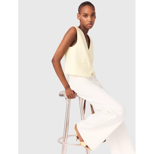 Maje Vest Parisian Accessible Luxury Clothing at Luxury Shoes 