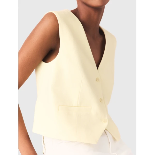 Maje Vest Parisian Accessible Luxury Clothing at Luxury Shoes 