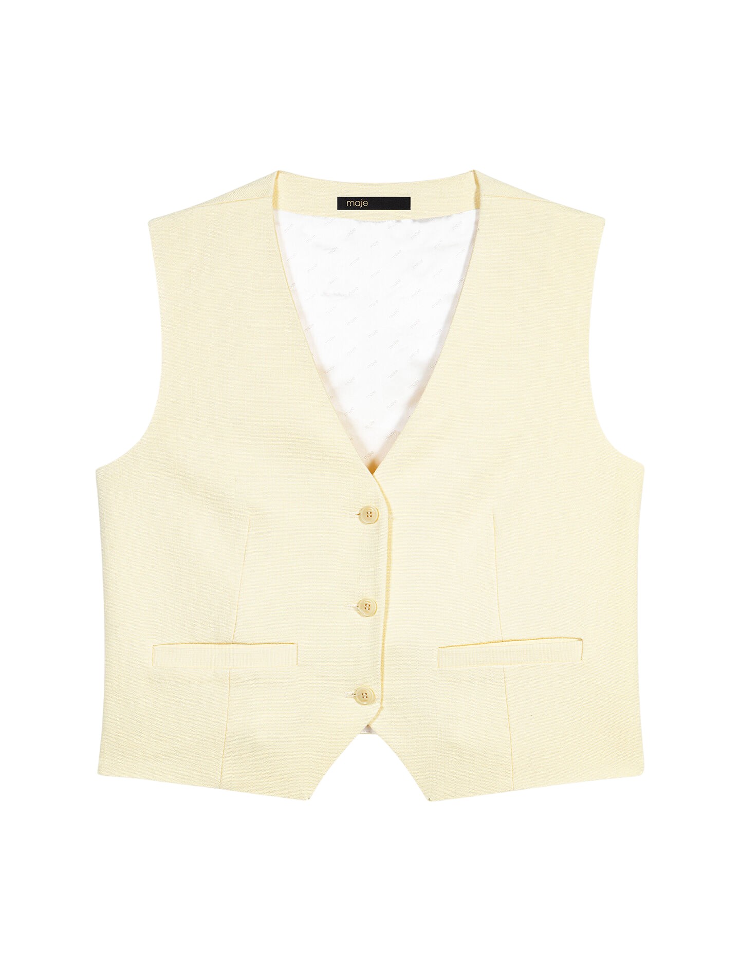 Maje-Tailored-Vest33484_nobg Maje Vest Parisian Accessible Luxury Clothing at Luxury Shoes