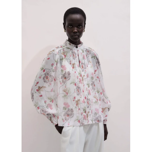 Matte Silk Crepe - Tops - Intelligent British Fashion at Luxury Shoes 