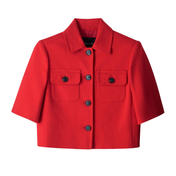 Me and Em Box Crop Jacket
Viscose Blend Jacket