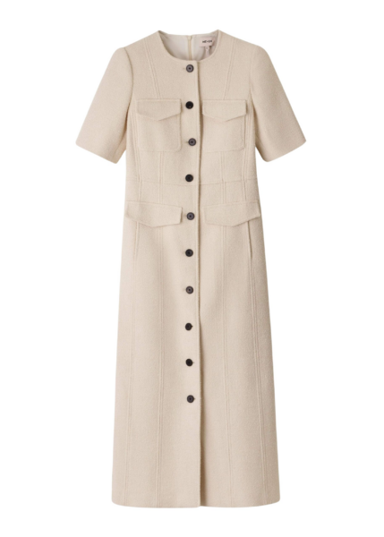 ME+EM Button Front Maxi Dress
