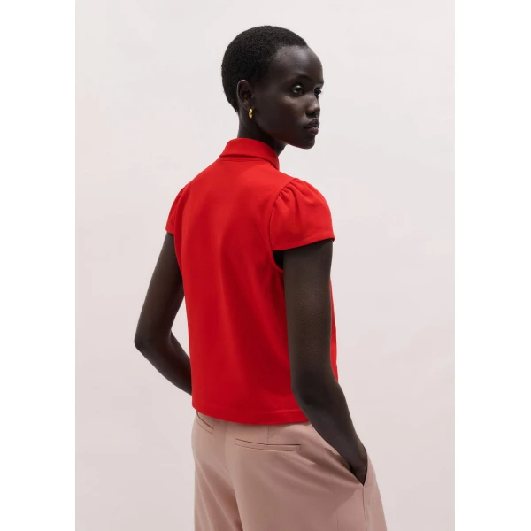 ME+EM Cap Sleeve Polo Tee